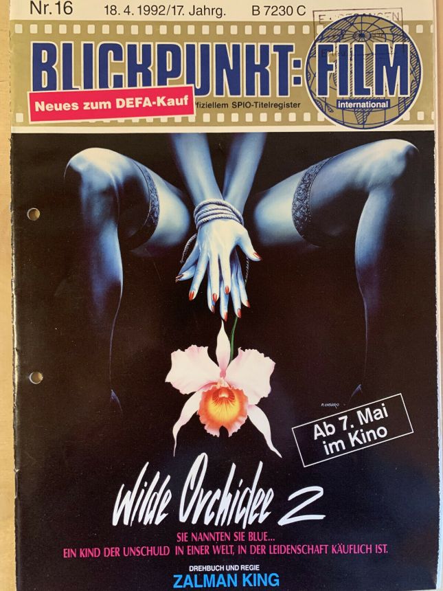 BLICKPUNKT: FILM magazine side cover Issue 16   1992