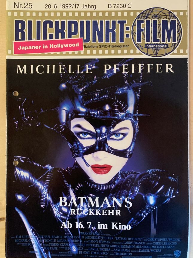 BLICKPUNKT: FILM magazine side cover Issue 25   1992