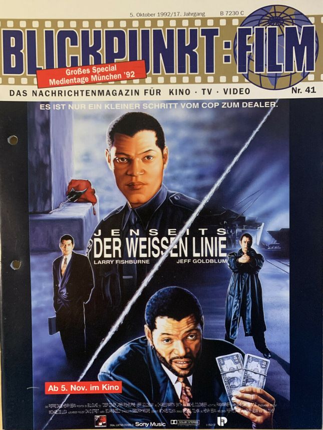 BLICKPUNKT: FILM magazine side cover Issue 41   1992