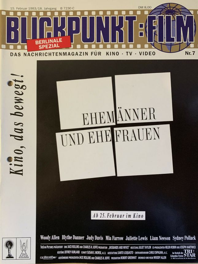 BLICKPUNKT: FILM magazine side cover Issue 7   1993