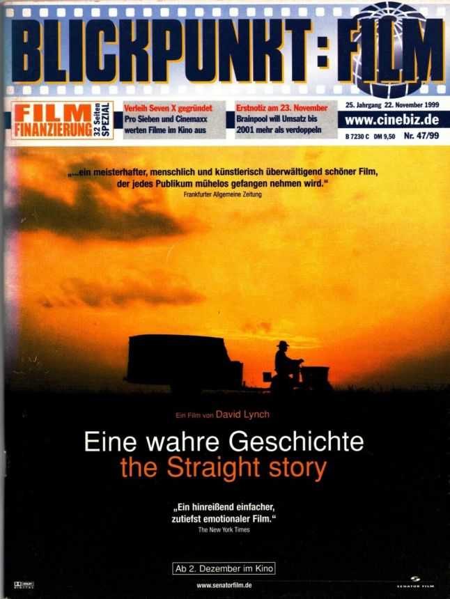 BLICKPUNKT: FILM magazine side cover Issue 47   1999