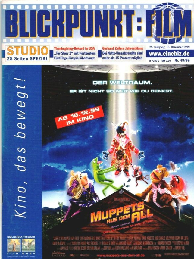 BLICKPUNKT: FILM magazine side cover Issue 49   1999