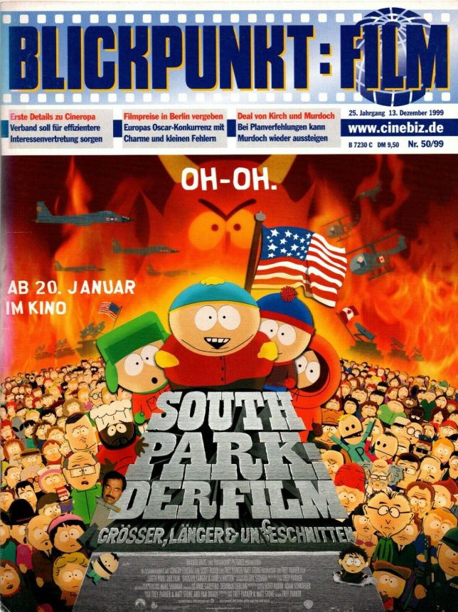 BLICKPUNKT: FILM magazine side cover Issue 50   1999