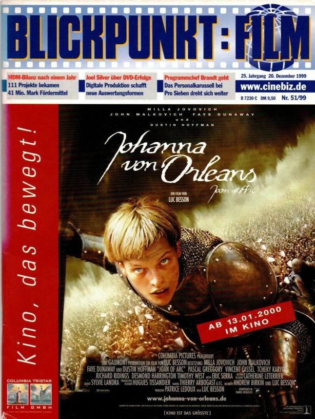 BLICKPUNKT: FILM magazine side cover Issue 51   1999