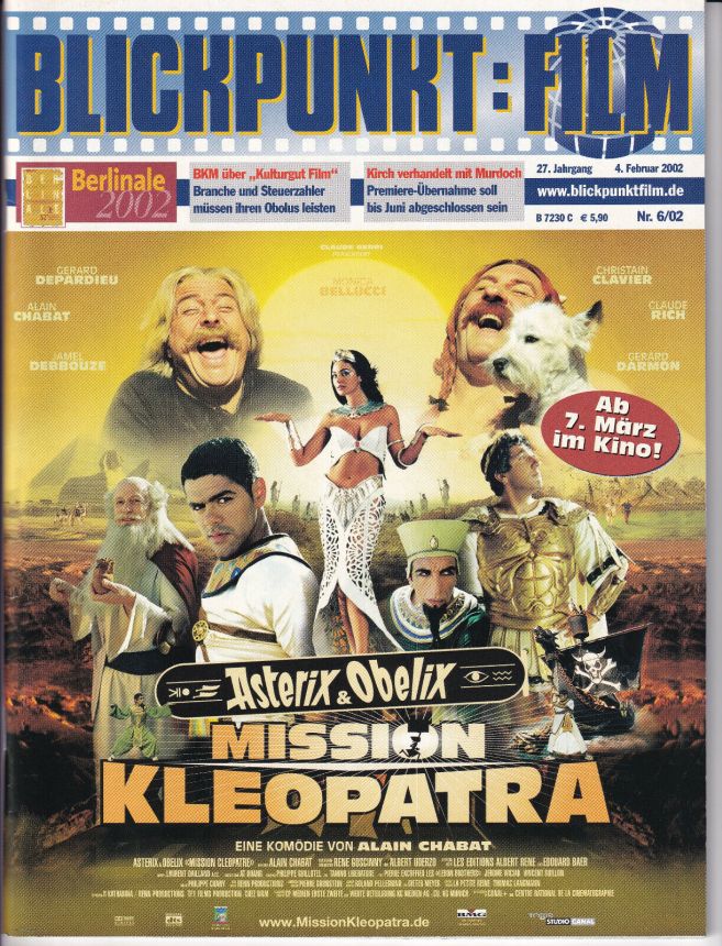 BLICKPUNKT: FILM magazine side cover Issue 6 4 February 2002