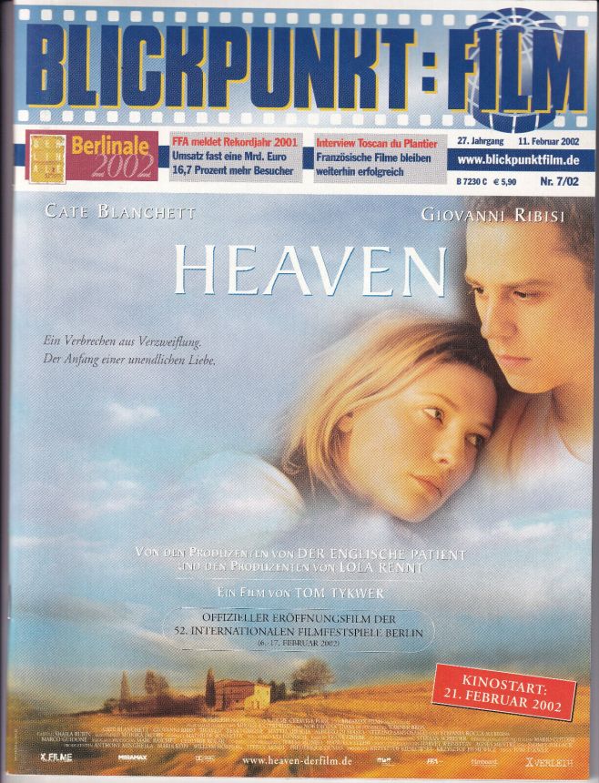 BLICKPUNKT: FILM magazine side cover Issue 7 11 February 2002