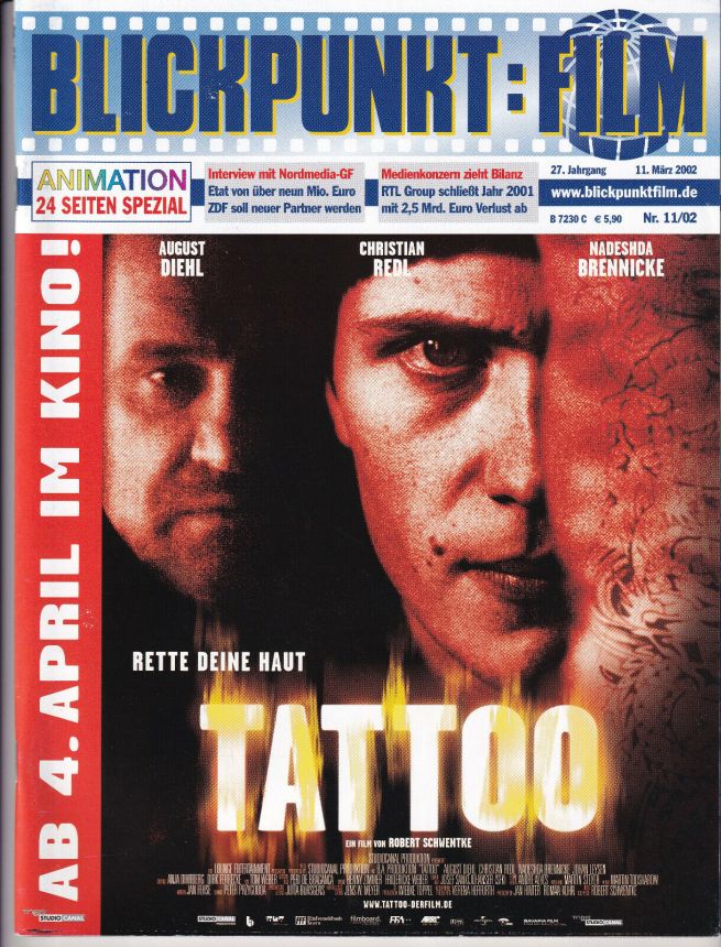 BLICKPUNKT: FILM magazine side cover Issue 11 11 March 2002
