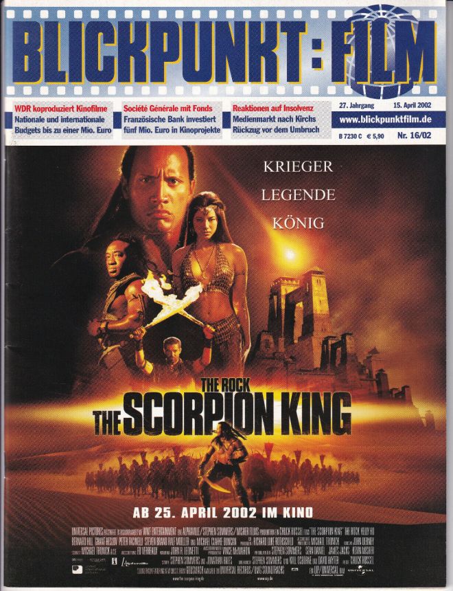BLICKPUNKT: FILM magazine side cover Issue 16 15 April 2002