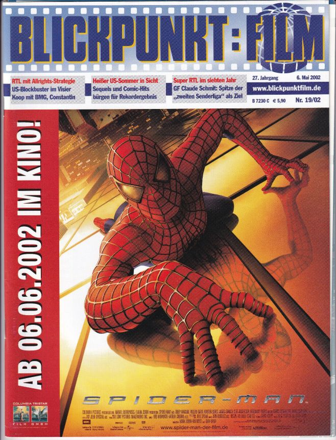 BLICKPUNKT: FILM magazine side cover Issue 19 6 May 2002
