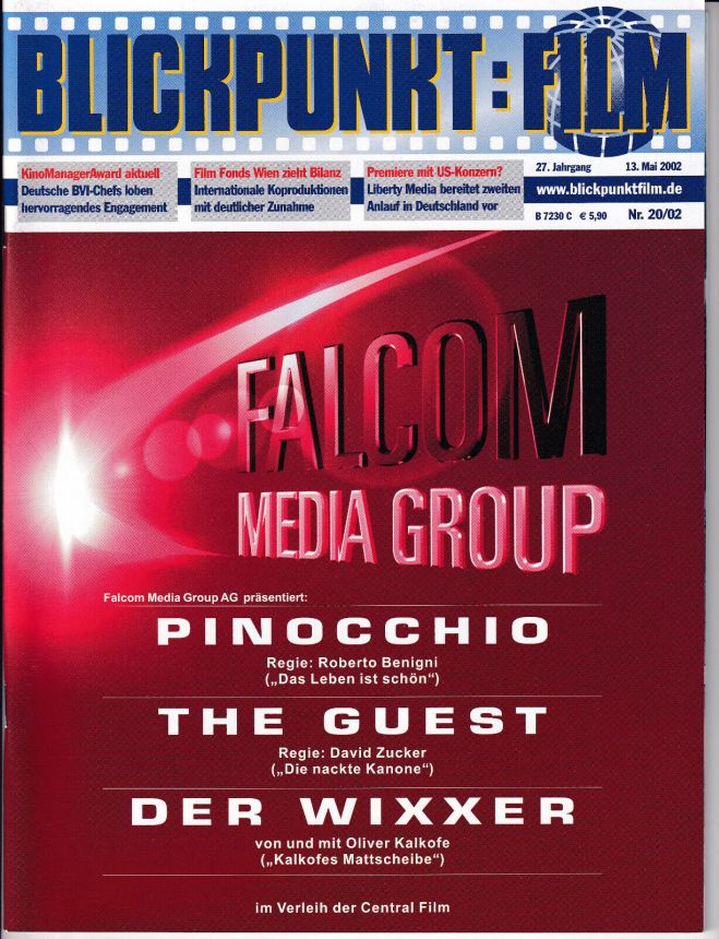 BLICKPUNKT: FILM magazine side cover Issue 20 13 May 2002