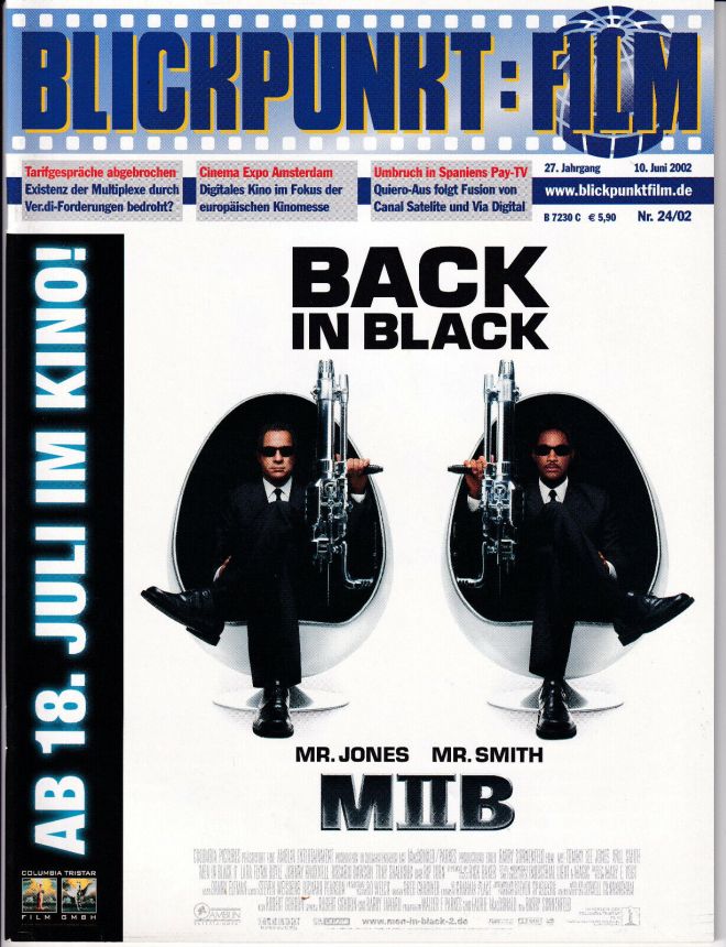 BLICKPUNKT: FILM magazine side cover Issue 24 10 June 2002