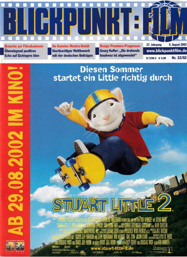 BLICKPUNKT: FILM magazine side cover Issue 32 5 August 2002
