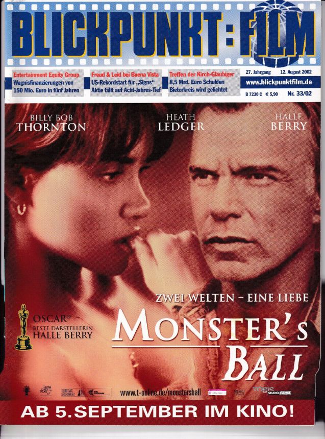 BLICKPUNKT: FILM magazine side cover Issue 33 12 August 2002