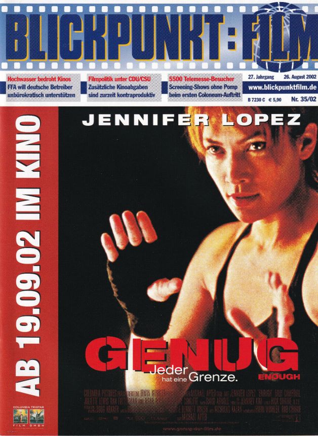 BLICKPUNKT: FILM magazine side cover Issue 35 26 August 2002