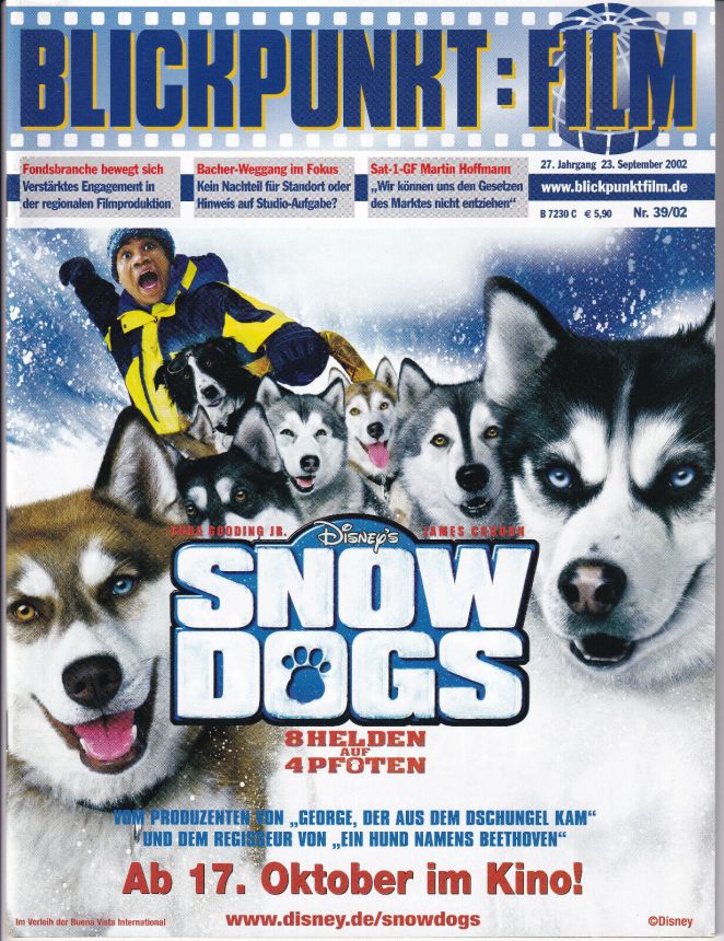 BLICKPUNKT: FILM magazine side cover Issue 39 23 September 2002
