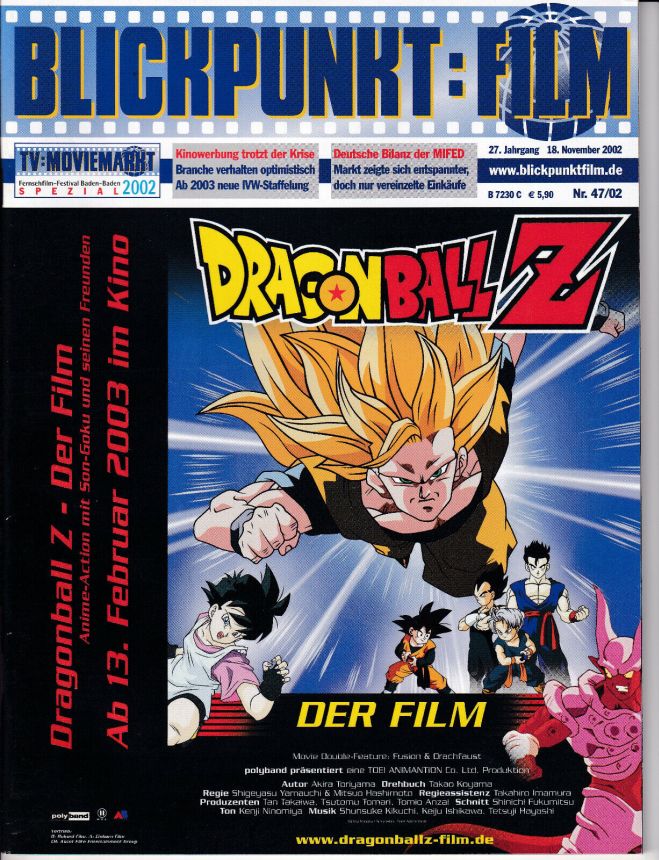 BLICKPUNKT: FILM magazine side cover Issue 47 18 November 2002