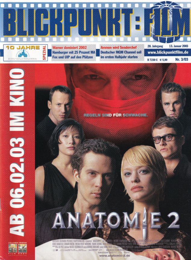 BLICKPUNKT: FILM magazine side cover Issue 3 13 January 2003