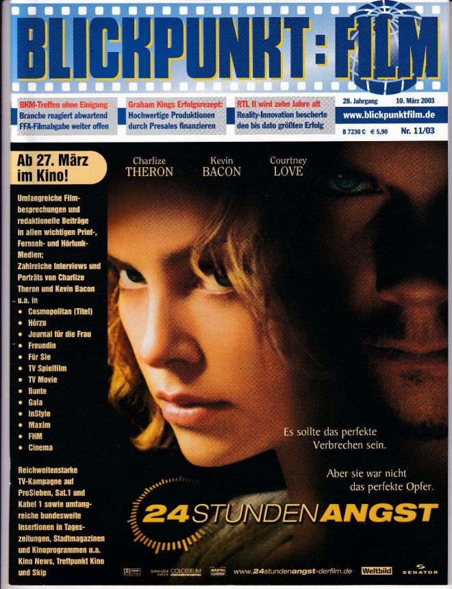 BLICKPUNKT: FILM magazine side cover Issue 11 10 March 2003