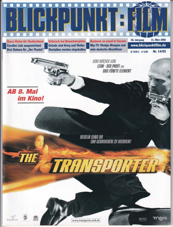 BLICKPUNKT: FILM magazine side cover Issue 14 31 March 2003