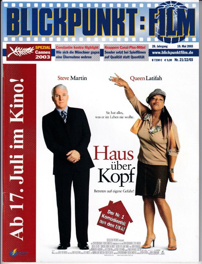 BLICKPUNKT: FILM magazine side cover Issue 21-2 19 May 2003