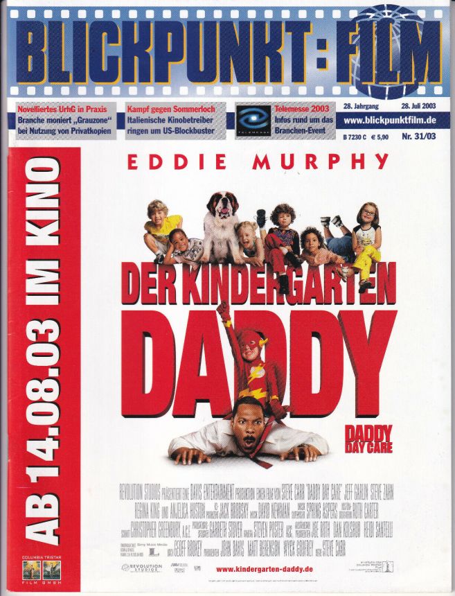 BLICKPUNKT: FILM magazine side cover Issue 31 28 July 2003