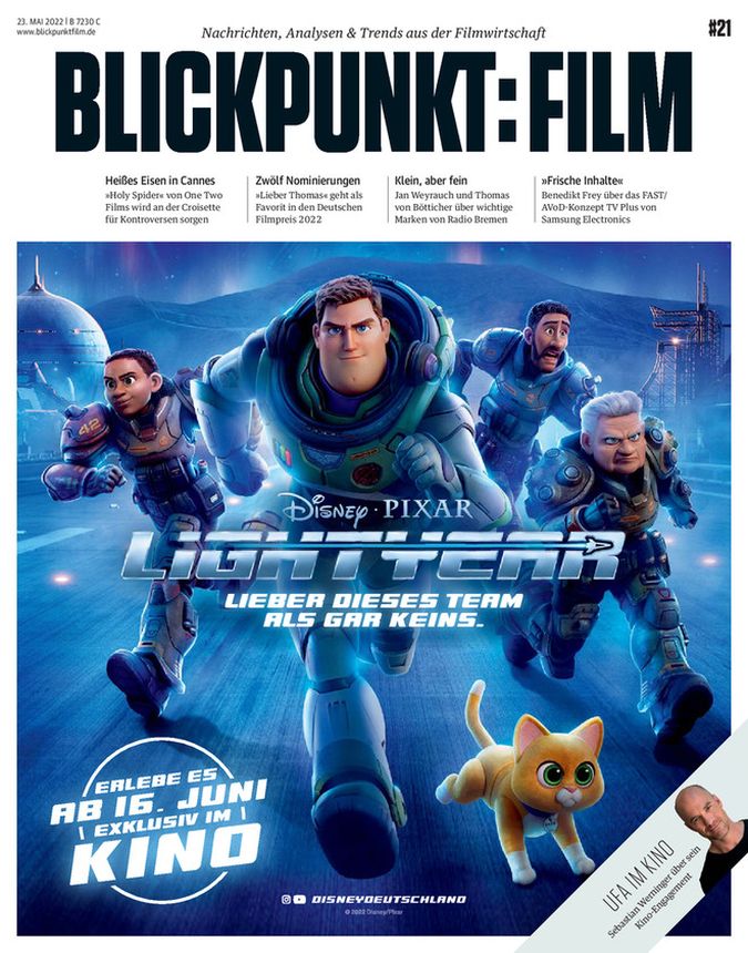 BLICKPUNKT: FILM magazine side cover Issue 21 23 May 2022