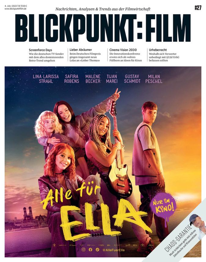 BLICKPUNKT: FILM magazine side cover Issue 27 4 July 2022