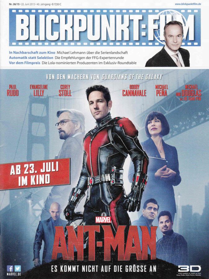 BLICKPUNKT: FILM magazine side cover Issue 26 22 June 2015