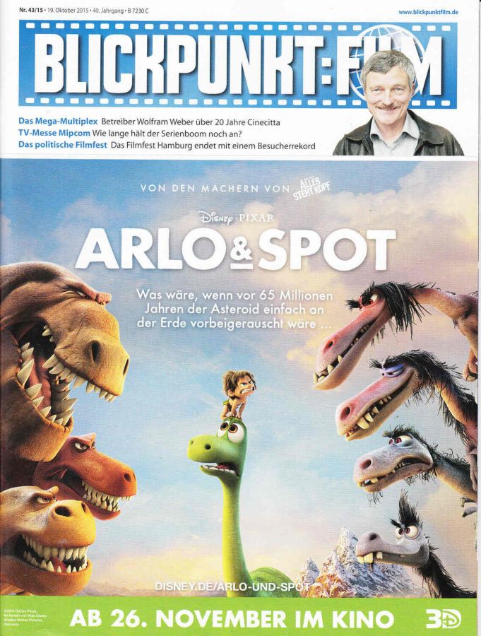 BLICKPUNKT: FILM magazine side cover Issue 43 19 October 2015