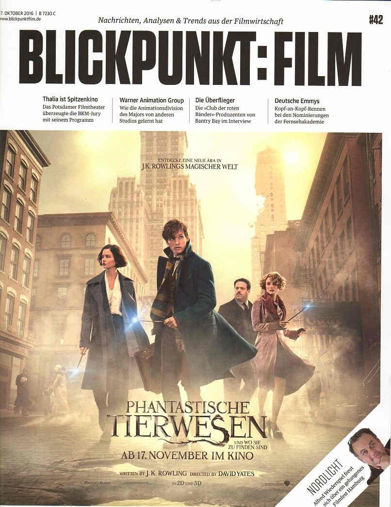 BLICKPUNKT: FILM magazine side cover 17 October 2016