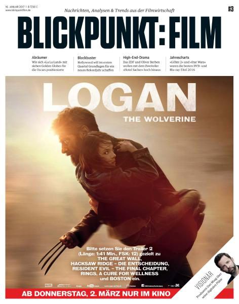BLICKPUNKT: FILM magazine side cover 16 January 2017