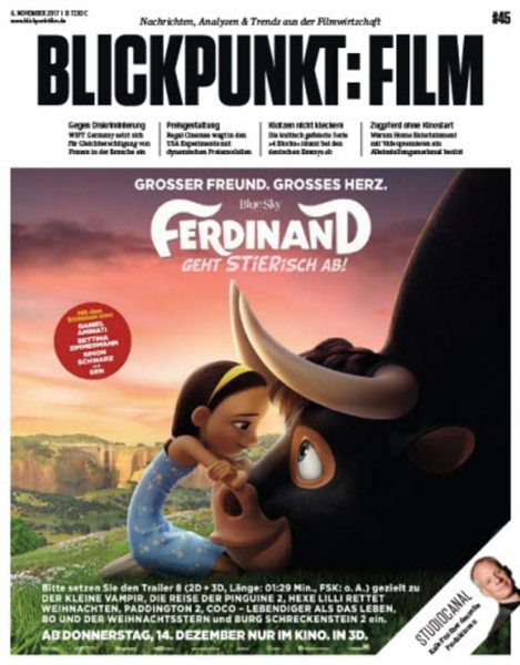 BLICKPUNKT: FILM magazine side cover Issue 45 6 November 2017