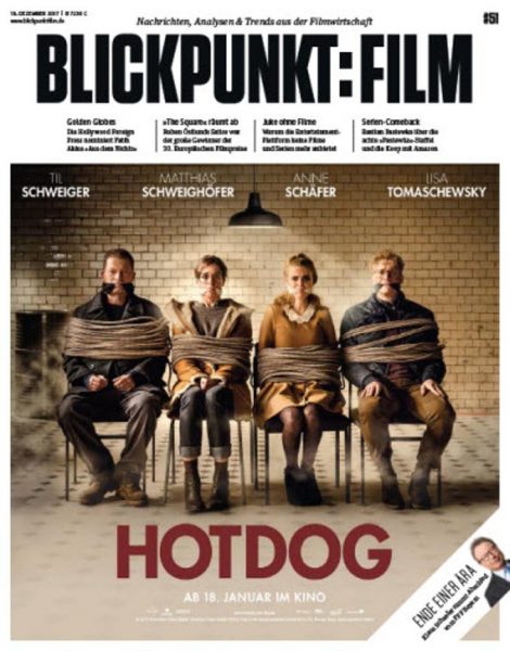 BLICKPUNKT: FILM magazine side cover Issue 51 18 December 2017
