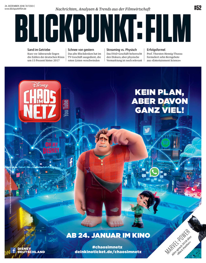 BLICKPUNKT: FILM magazine side cover Issue 52 20 December 2018