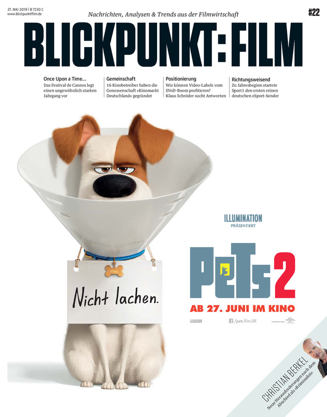 BLICKPUNKT: FILM magazine side cover Issue 22 23 May 2019
