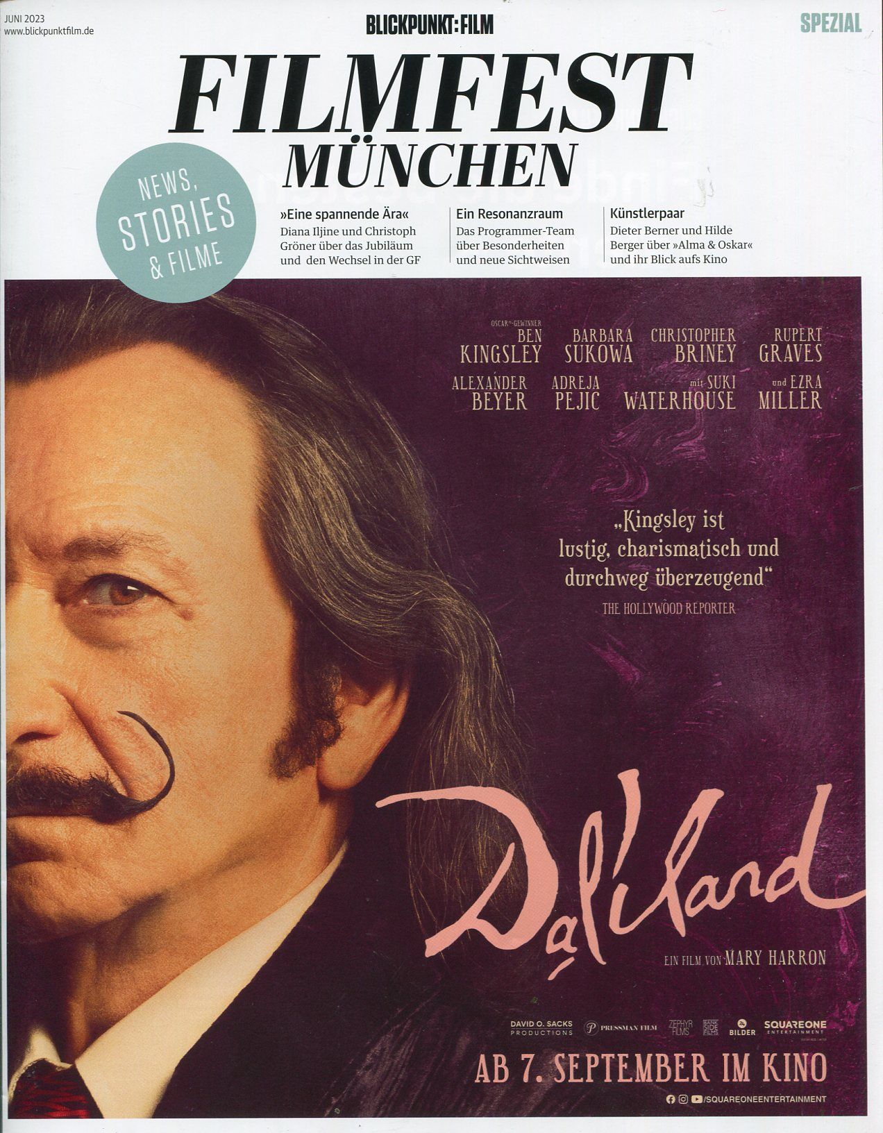 BLICKPUNKT: FILM magazine side cover  Special  June 2023