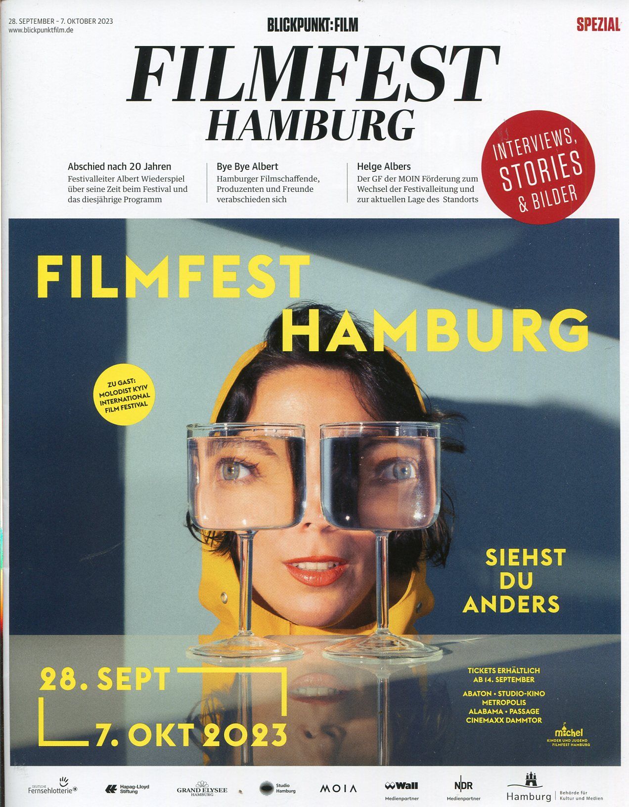 BLICKPUNKT: FILM magazine side cover  Special 28 September 2023