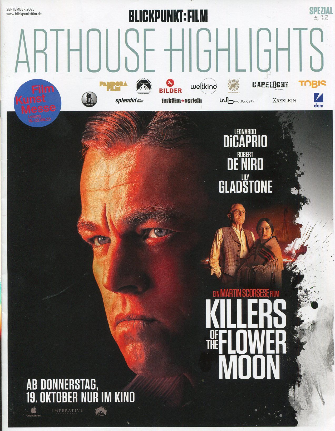 BLICKPUNKT: FILM magazine side cover  Special  September 2023