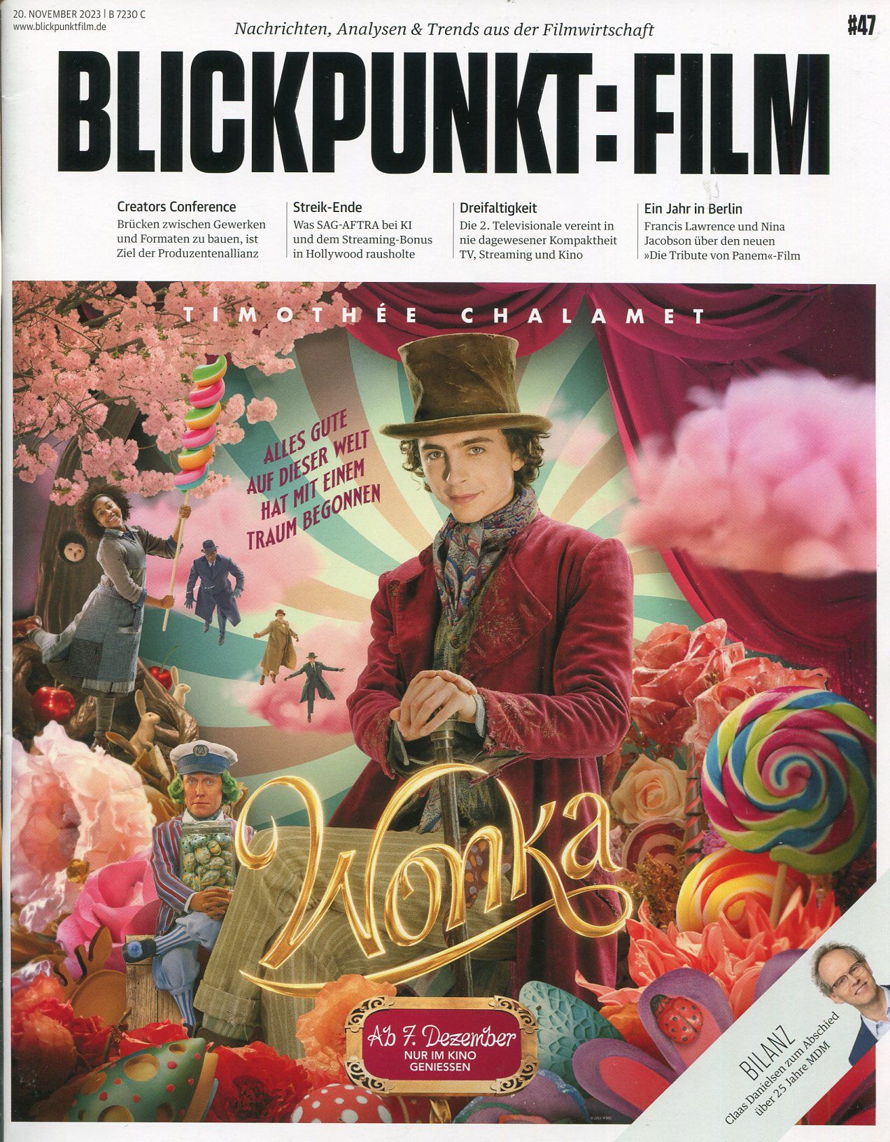 BLICKPUNKT: FILM magazine side cover Issue 47 20 November 2023