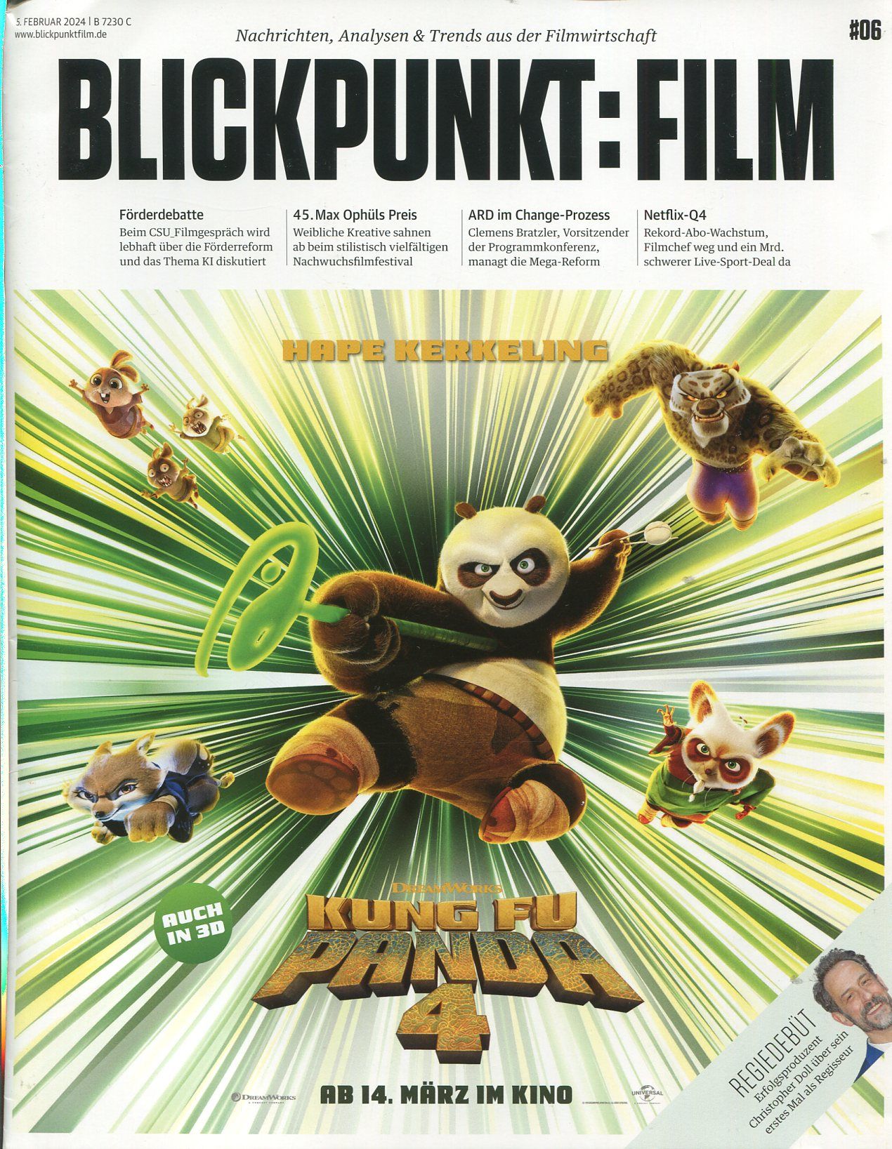 BLICKPUNKT: FILM magazine side cover Issue 6 5 February 2024