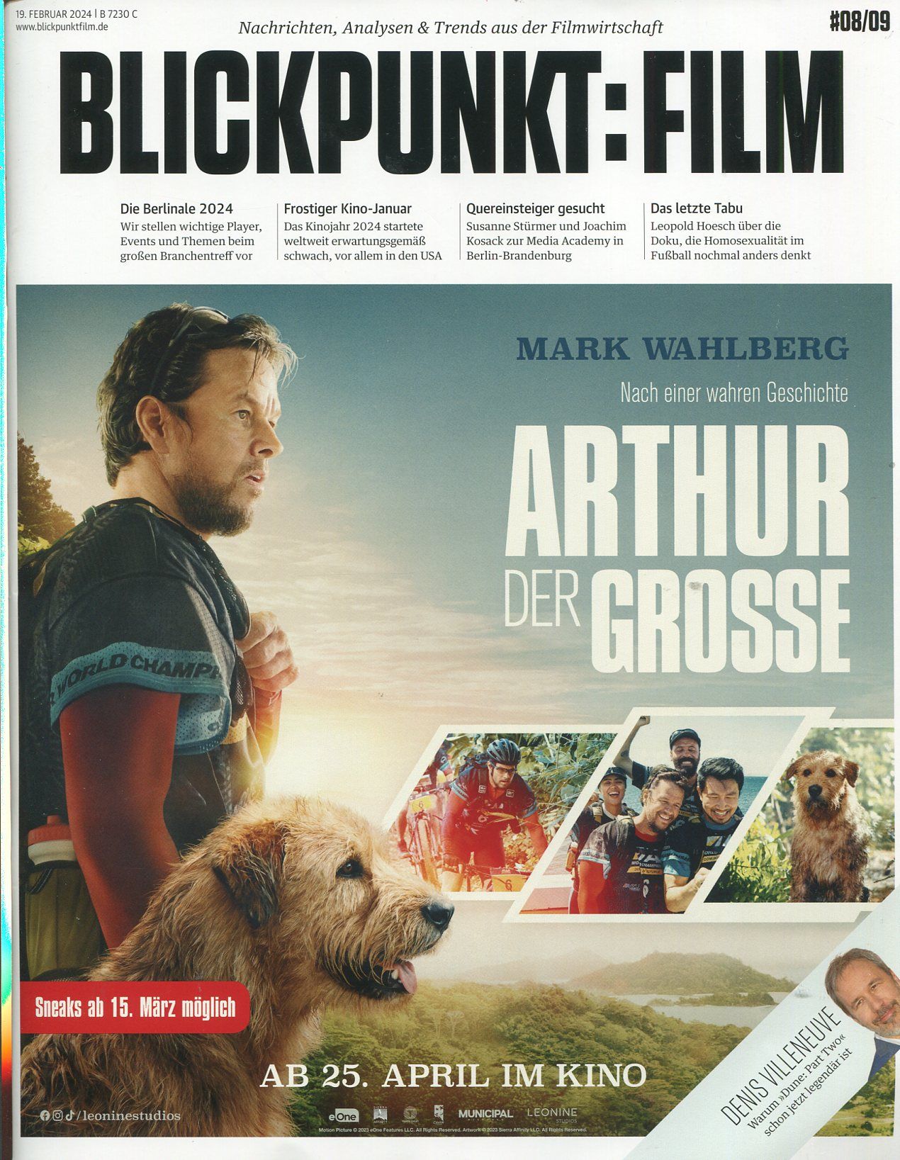 BLICKPUNKT: FILM magazine side cover Issue 8-9 19 February 2024