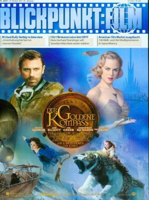 BLICKPUNKT: FILM magazine side cover Issue 44 29 October 2007