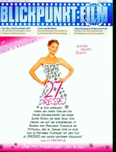 BLICKPUNKT: FILM magazine side cover Issue 51/52  2007