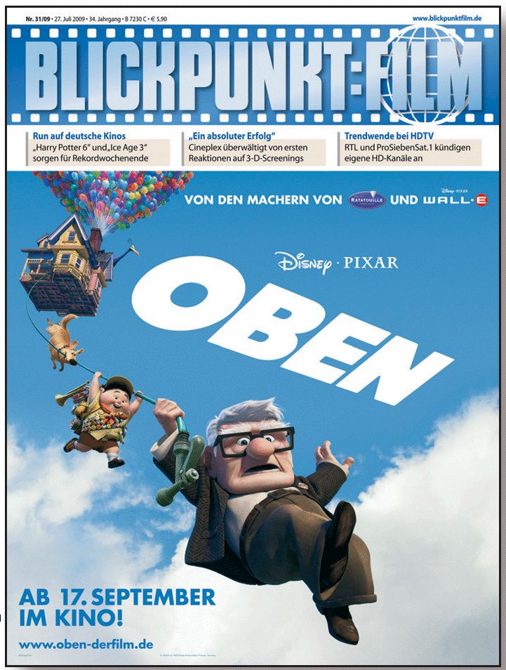 BLICKPUNKT: FILM magazine side cover Issue 31 27 July 2009