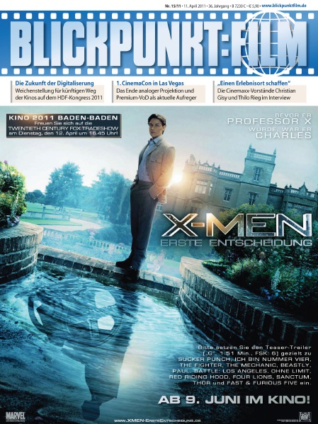 BLICKPUNKT: FILM magazine side cover Issue 15  2011