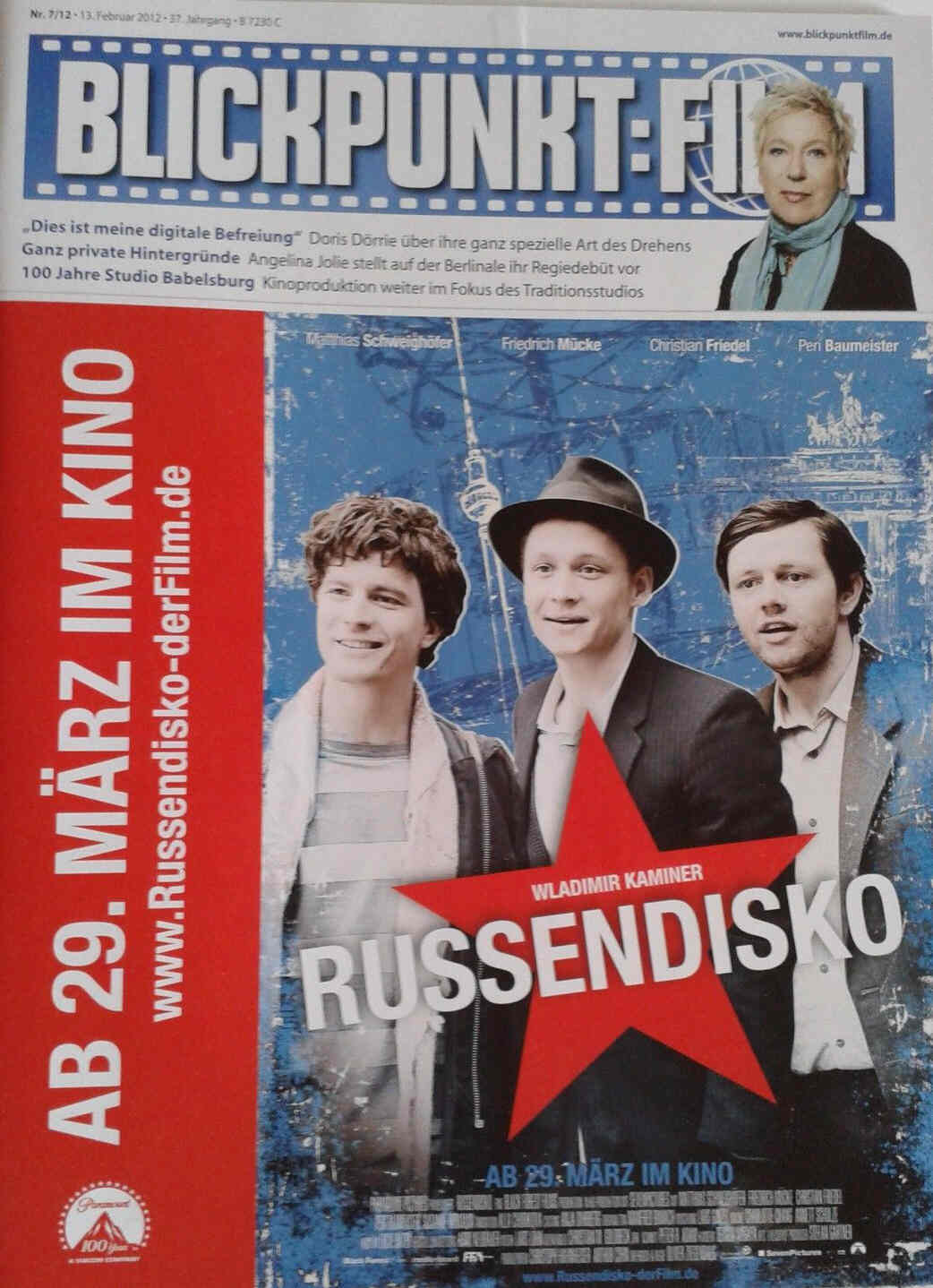 BLICKPUNKT: FILM magazine side cover Issue 7  2012