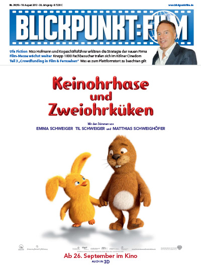 BLICKPUNKT: FILM magazine side cover Issue 34 19 August 2013
