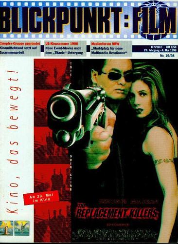 BLICKPUNKT: FILM magazine side cover Issue 19 4 May 1998