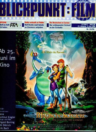 BLICKPUNKT: FILM magazine side cover Issue 24 8 June 1998