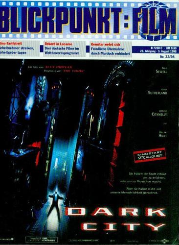 BLICKPUNKT: FILM magazine side cover Issue 32 3 August 1998
